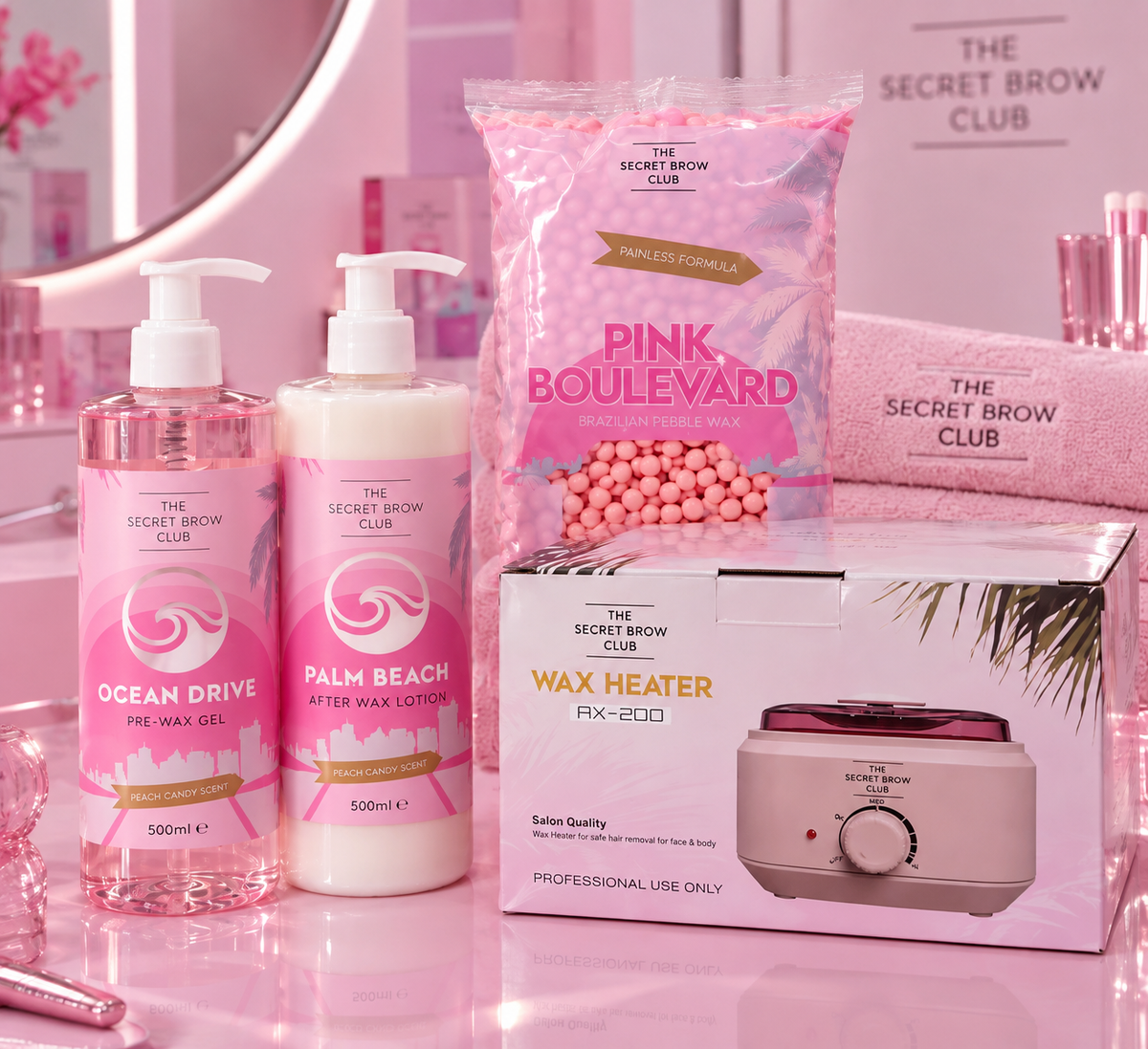 LIMITED EDITION PINK BOULEVARD WAX KIT