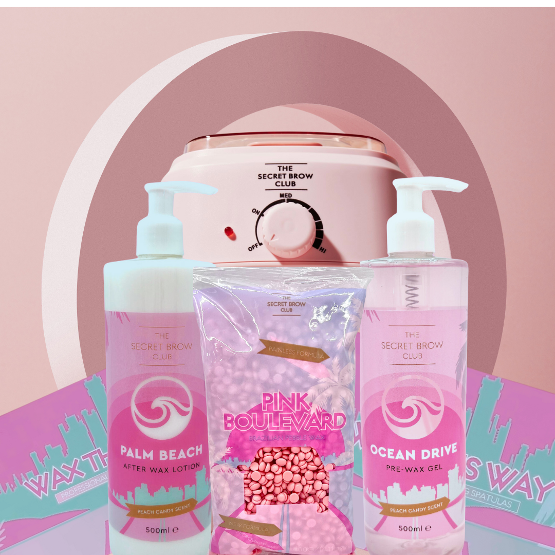 Pink Boulevard Mini Salon Waxing Kit